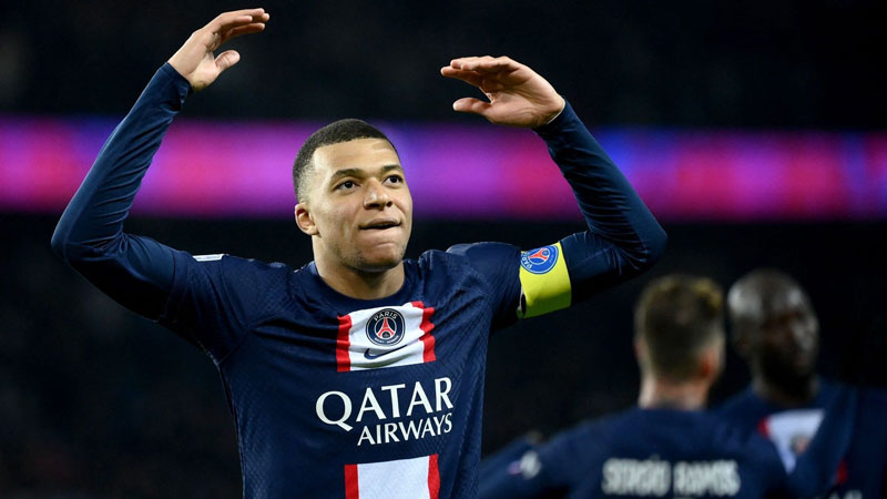Kylian Mbappe cùng tổng 38 bàn chiến thắng